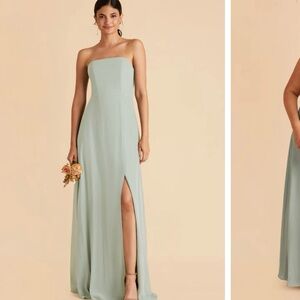 Birdy Grey Chris Strapless Sage Dress